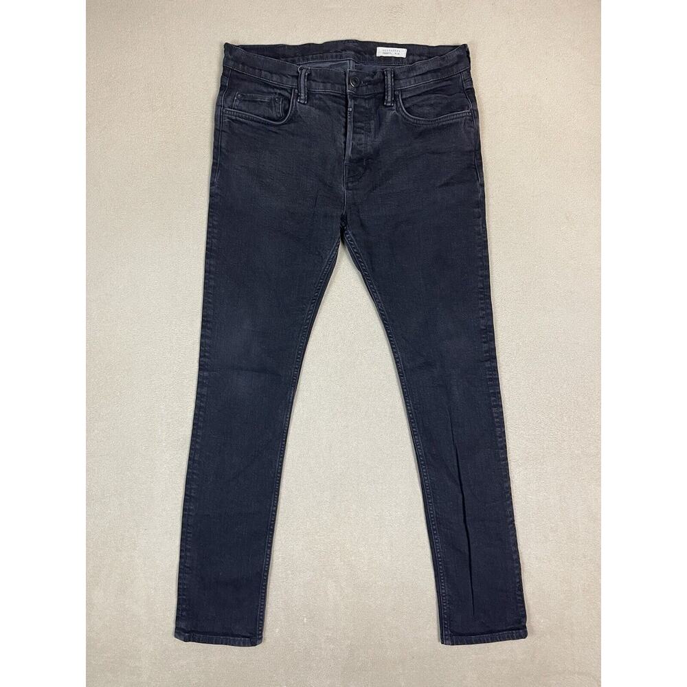All Saints Men's Straight Jeans - Dark Blue
